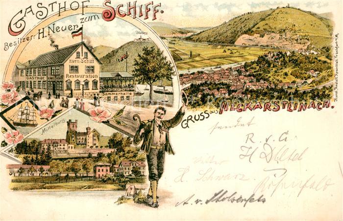 Neckarsteinach Gasthof zum Schiff Mittelburg