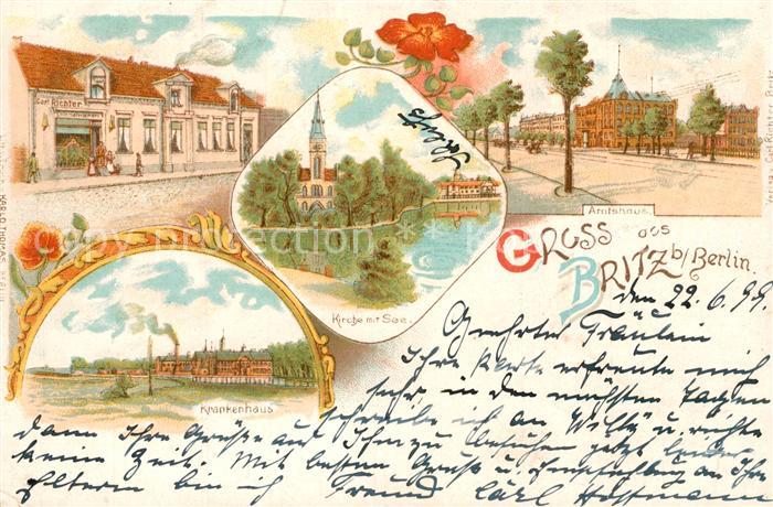 Britz Berlin Kirche Krankenhaus Amtshaus