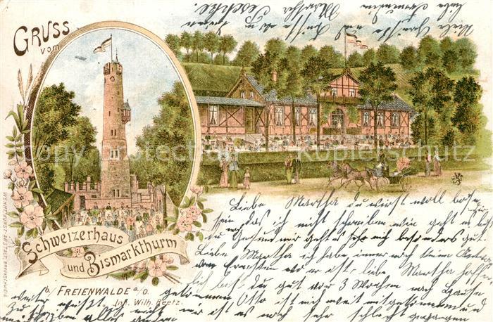 Freienwalde Schweizerhaus Bismarkturm