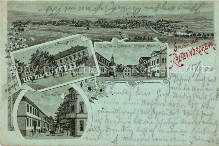 Kaltennordheim Altmarkt Rathaus Schloss Neumarkt