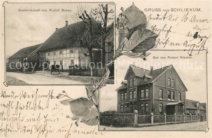 Schliekum Gut von Robert Kleuker Gastwirtschaft von Rudolf Busse
