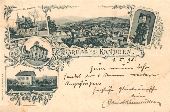 Kandern Tracht Post Villa bindschaedler