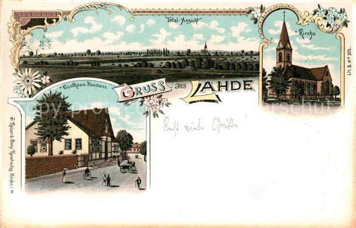 Lahde Weser Kirche Gashaus Naumann