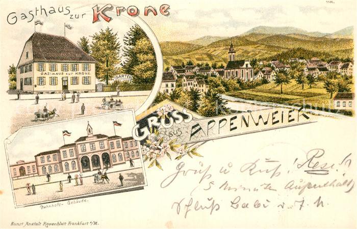Appenweier Gasthaus zur Krone Bahnhof