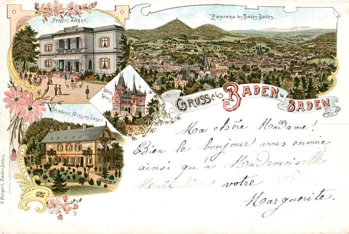 Baden-Baden Pension Jaeger Schloss Solms