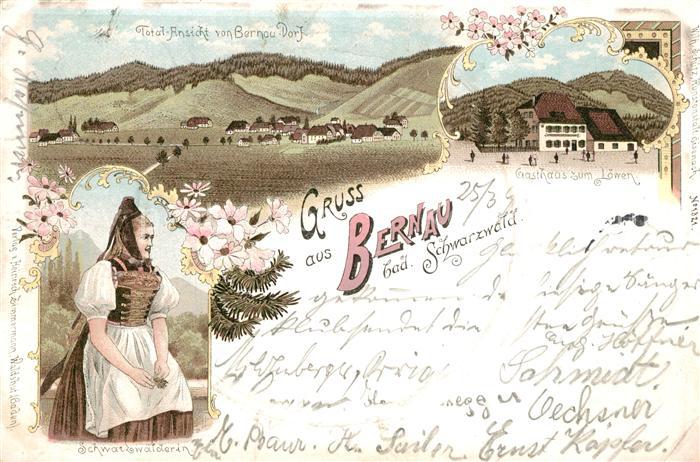 Bernau Schwarzwald Gasthaus Loewen Tracht