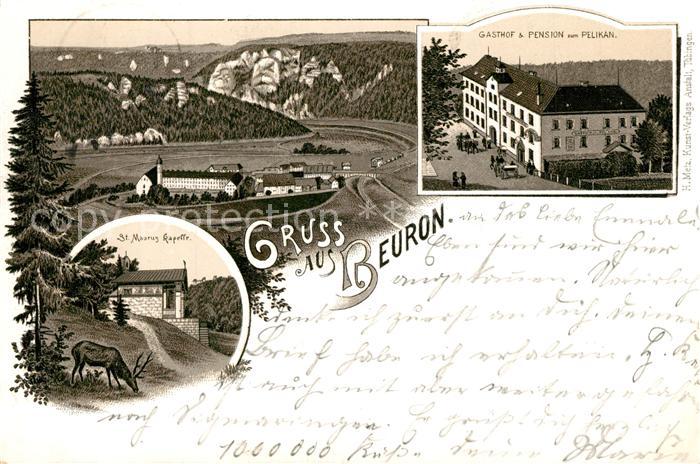 Beuron Donautal Gasthof Pelikan St. Maurus Kapelle