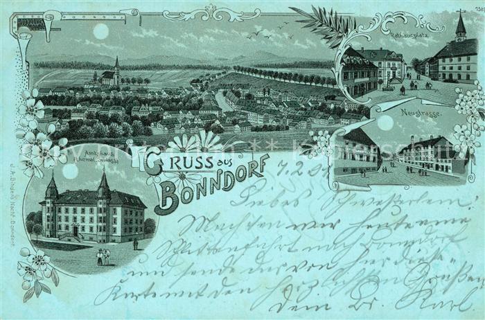 Bonndorf Schwarzwald Neustrasse Rathausplatz Amtshaus