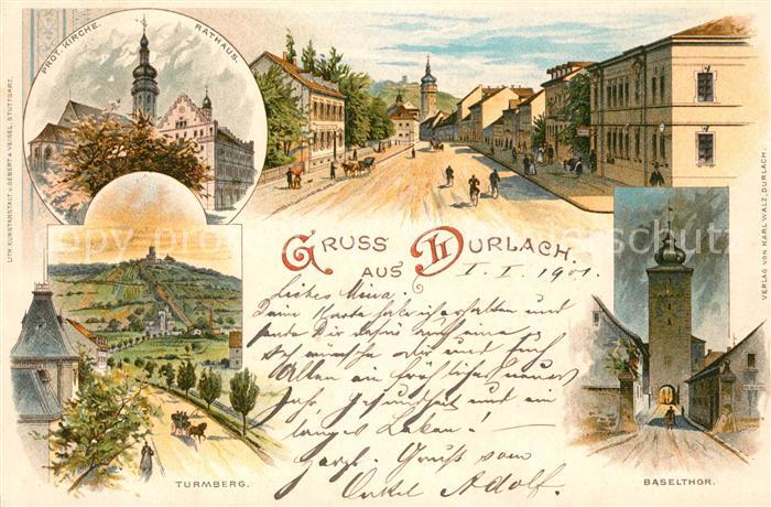 Durlach Rathaus Baseltor Turmberg