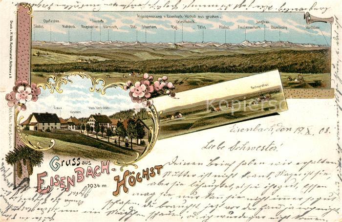 Hoechst Eisenbach Gasthaus Kreuz Hirschen Titlis