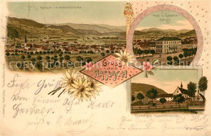 Haslach Freiburg Breisgau Kapuzinerkloster Post Gewerbeschule