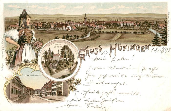 Huefingen Loreto Kapelle Tracht Hauptstrasse