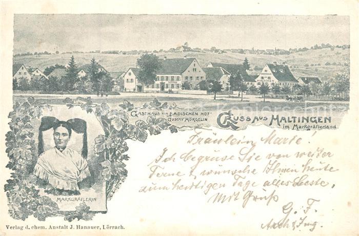 Haltingen Weil am Rhein BW Gasthaus zum Badischen Hof Tracht