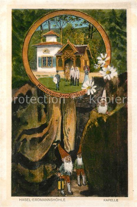 Hasel Baden Hasler Hoehle BW Erdmannshaehle Kapelle