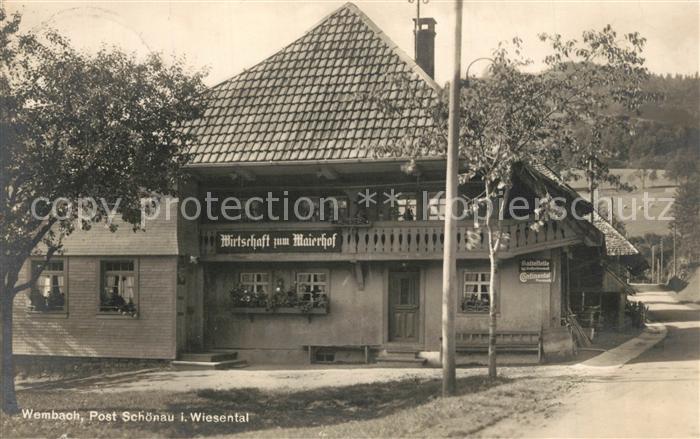 Wembach Schwarzwald Wirtschaft Maierhof