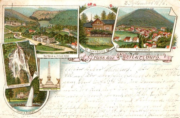 Bad Harzburg Sennhuette Kurhaus Actien Hotel Radauwasserfall