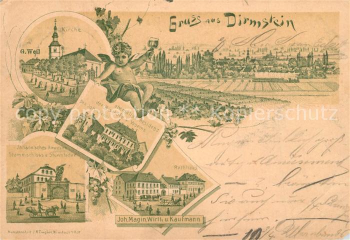 Dirmstein Kirche Rathaus Stammschloss