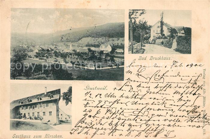 Gurtweil Bad Bruckhaus Gasthaus zum Hirschen