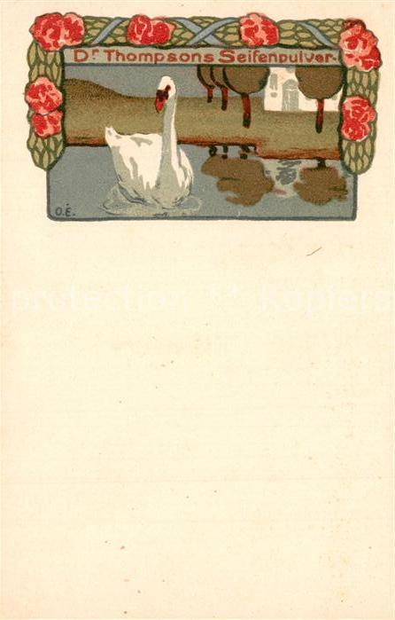 Karlsruhe Baden Dr. Thompsons Seifenpulver Kuenstlerkarte O. E.