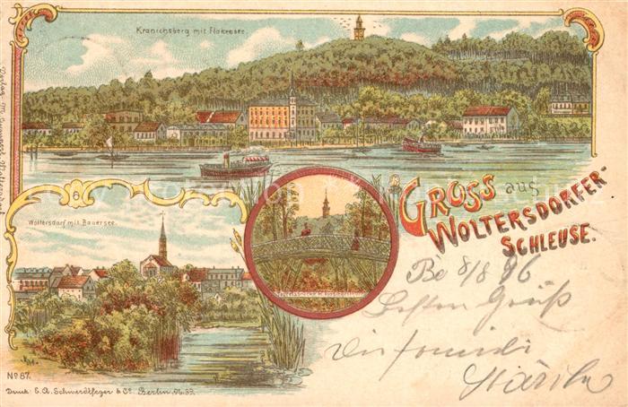 Woltersdorfer Schleuse Kranichsberg Bauersee