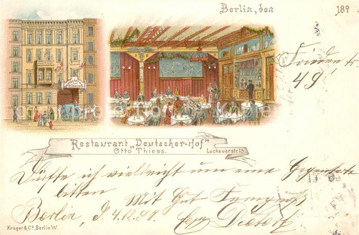 Berlin Restaurant Deutscher-Hof