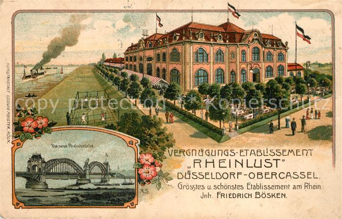 Oberkassel Duesseldorf Vergnuegungsetablissement Rheinlust