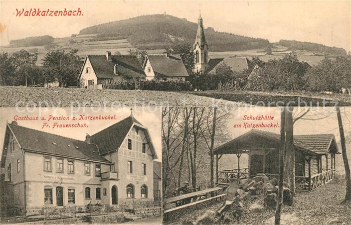 Waldkatzenbach Gasthaus Katzebuckel Schutzhuette am Katzenbuckel