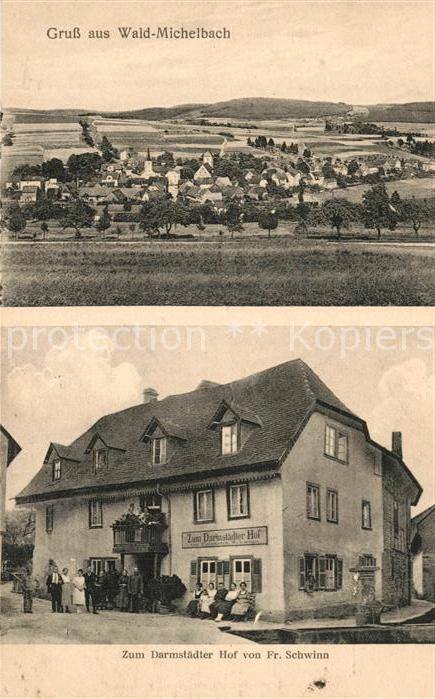 Wald-Michelbach Zum Darmstaedter Hof vno Fr. Schwinn