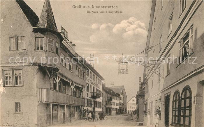 Niederstetten Wuerttemberg Rathaus Hauptstrasse