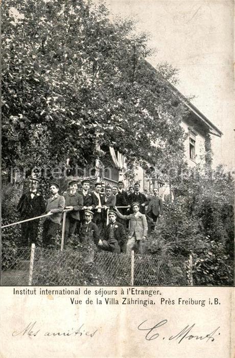 Freiburg Breisgau Institut international de sejours Etranger Vue de la Villa Zae