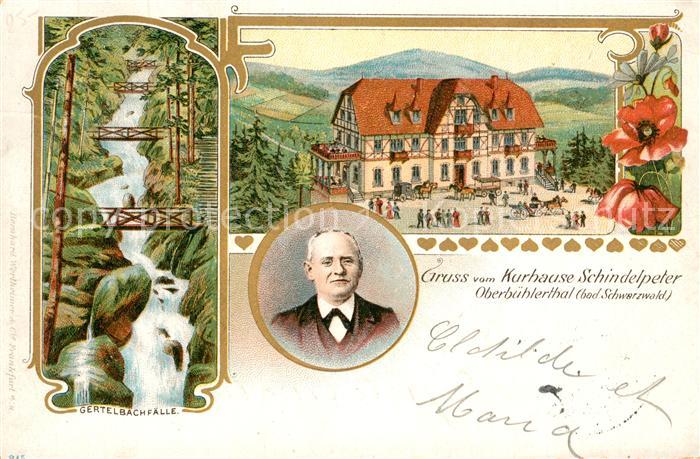Oberbuehlertal Kurhaus Schindelpeter Gertelbachfaelle