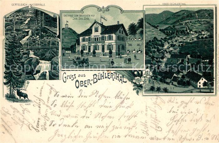 Buehl Baden Oberbuehlertal Gasthaus zum Badischen Hof