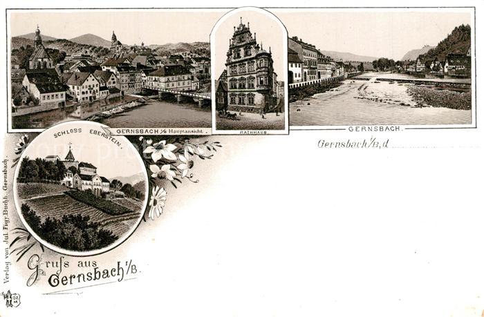 Gernsbach Schloss Eberstein Rathaus