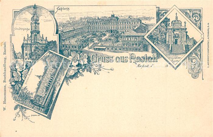 Rastatt Schloss Einsiedler-Kapelle Stadtkirche