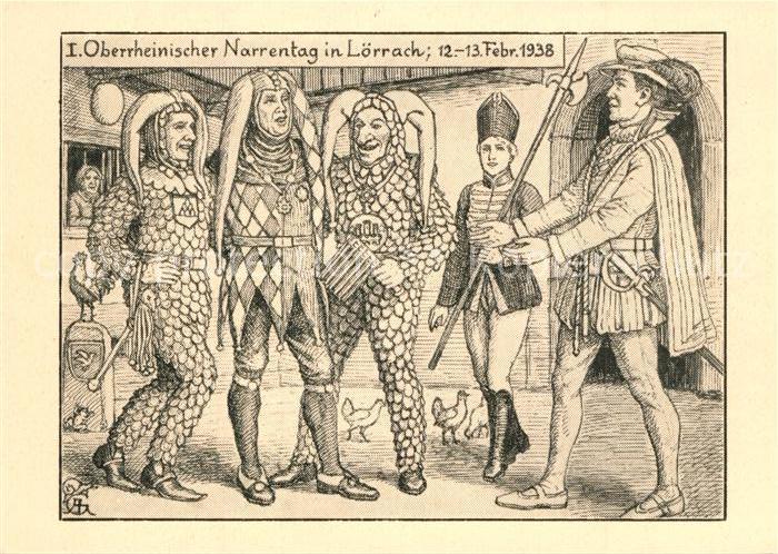 Loerrach I. Oberrheinischer Narrentag Glattacker Adolf