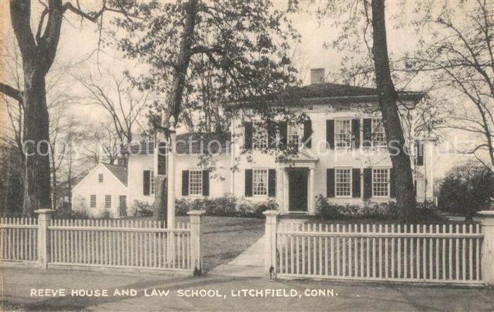 Litchfield Connecticut Reeve House and Law School