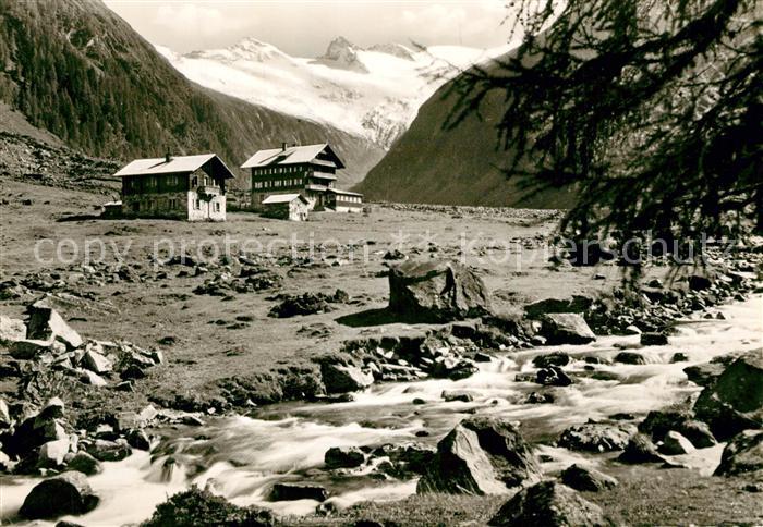 Habachtal Gasthof Alpenrose mit Habachkees und Sc