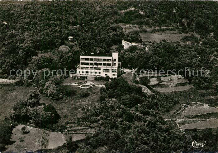 Amelie-les-Bains-Palalda Vue aerienne du Sanatorium Al Sola dans son nid de Verd