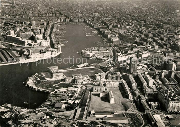 Marseille Bouches-du-Rhone Vue Aerienne Vieux Port Jardin du Pharo