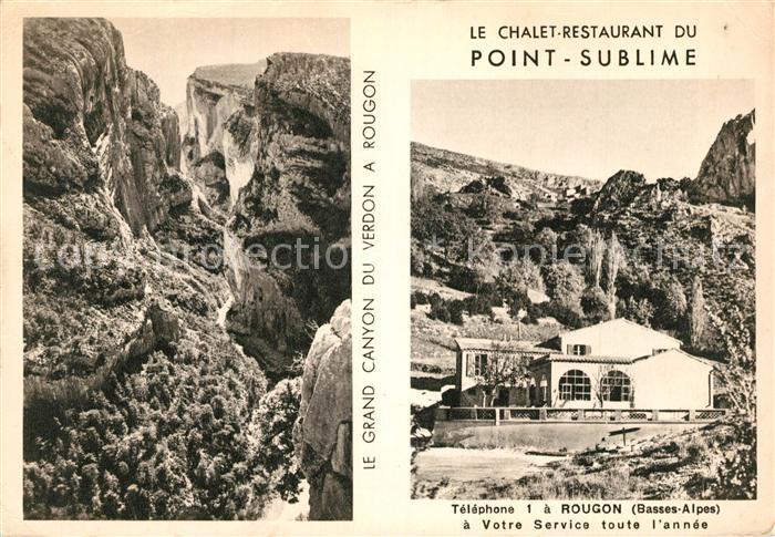 Rougon Alpes-de-Haute-Provence Chalet-Restaurant du Point-Sublime Grand Canyon d