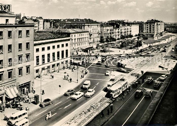 Warszawa Rondo u zbiegu alei Jerozolimskich ulicy Nowy Swiat