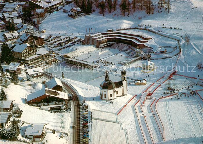 Seefeld Tirol Nordische Schi-Weltmeisterschaften Fliegeraufnahme