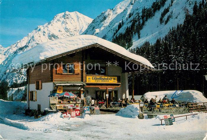 Baad Mittelberg Kleinwalsertal Kiosk Drechsel Cafe Guentlistube