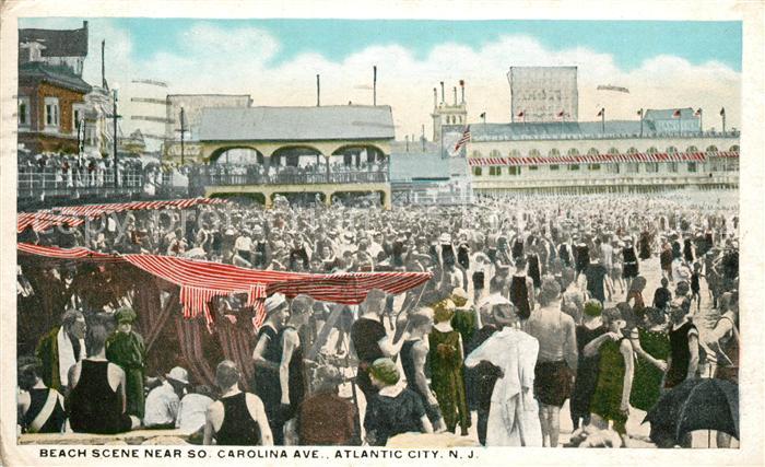 Atlantic City New Jersey Beach Scene near South Carolina Avenue