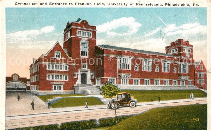 Philadelphia Pennsylvania Gymnasium and Entrance to Franklin Field University of