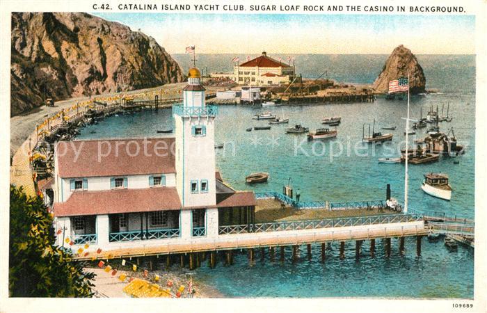 Catalina Island Yacht Club Sugar Loaf Rock and the Casino