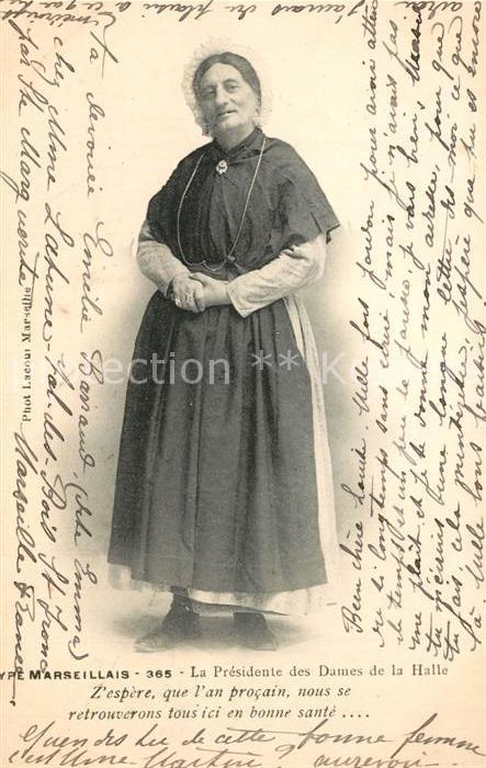Marseille Bouches-du-Rhone La Presidente des Dames de la Halle