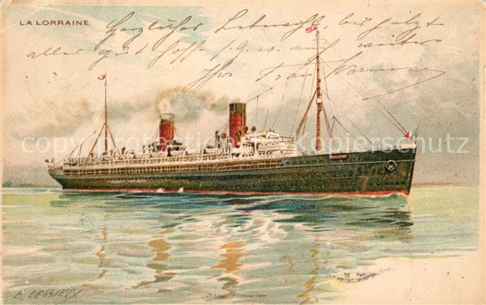 Seine-Port La Lorraine Dampfschiff