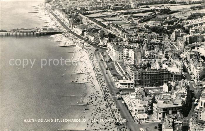 Hastings East Sussex and St Leonards on Sea from the Air
