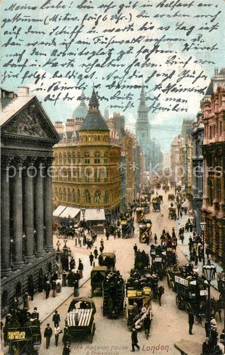 London The Mansion House and Cheapside